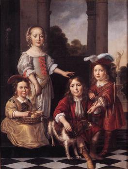 Nicolaes Maes : Portrait of Four Children